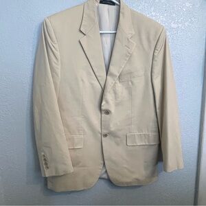 Ralph Lauren Blazer-pants Mens 39R Khaki Cotton Blend Sport Coat Set Dillard’s